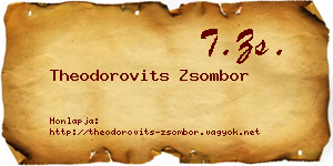 Theodorovits Zsombor névjegykártya